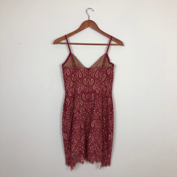 For Love & Lemons Vika Mini Dress in Red - Picture 5 of 6